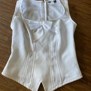 Tank corset style top